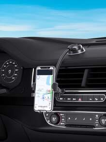 車吸盤式手機支架 - 黑色 - 查看 2