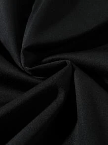 Manfinity Hypemode Hombres Letra Gráfica 2 En 1 Jersey Holgado - Negro - Ver 3