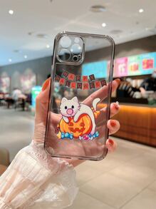 萬聖節卡通圖案手機殼 - 彩色 - 查看 2