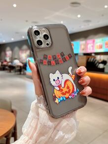 萬聖節卡通圖案手機殼 - 彩色 - 查看 4