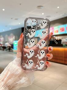 卡通幽靈圖案手機殼 - 彩色 - 查看 2