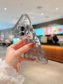 卡通幽靈圖案手機殼 - 彩色 - 查看 3