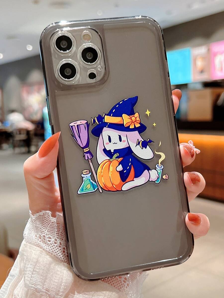 Halloween Cartoon Graphic Phone Case - Multicolor - View 1