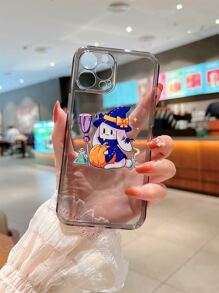 Halloween Cartoon Graphic Phone Case - Multicolor - View 2