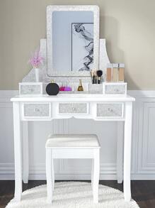 1pc Glitter Wall Paper - Silver - View 7