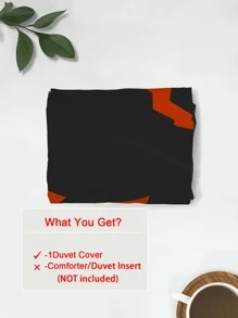 Halloween Pattern Duvet Cover Without Filler - Multicolor - View 3