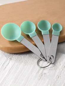 4pcs Random Color Measuring Spoon - Multicolor - View 2