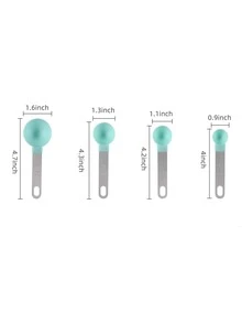4pcs Random Color Measuring Spoon - Multicolor - View 3