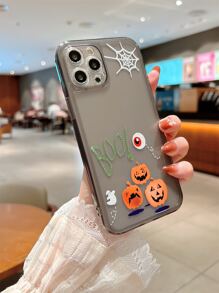 萬聖節眼睛圖案手機殼 - 灰色 - 查看 4