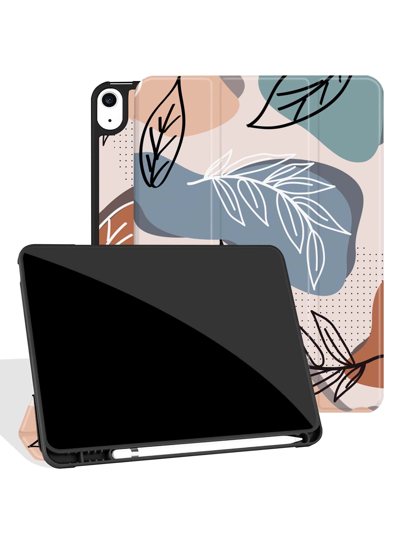 樹葉印花平板殼 - 彩色 - 查看 1