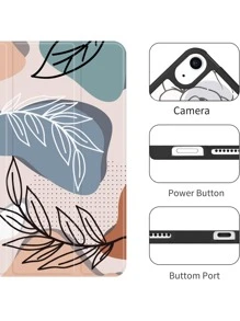 樹葉印花平板殼 - 彩色 - 查看 6