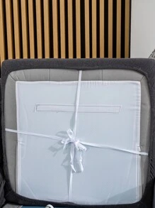 1pc Solid Color Sofa Cushion Cover - Grey - View 5