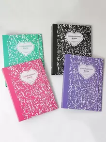 1pc Random (Includes 10 Inner Pages) #A5 Leopard Print 6-Ring Binder Photo Album - Multicolor - View 1