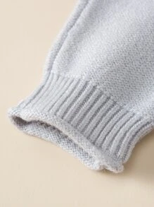 Sudadera De Manga Raglán De Dos Tonos Y Pantalones De Punto Para Niña - Multicolor - Ver 3