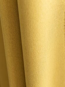 Solid Color Single Panel Blackout Curtain - Yellow - View 3