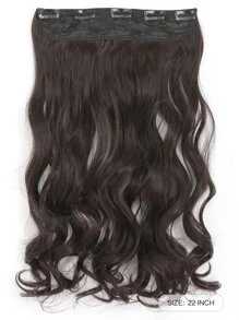 5 lọn tóc nối kẹp dài 22 inch, màu vàng ánh nâu đậm, dành cho nữ. - màu nâu - Xem 7