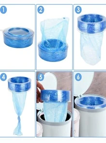 1pc Baby Diaper Trash Bagbaby Shower Family Decorations Gifts - Blue - View 7