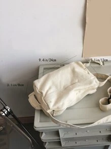 Women's Messenger Bag Solid Color Mini Casual Satchel Bag Mobile Phone Bag Crossbody Shoulder Bag Suitable For Outdoor Travel Lightweight,Business Casual Minimalist Canvas Hobo Bag For Teen Girls Women College Students,Rookies & White-collar Workers Perfect for Office,College,Work ,Business,Commute