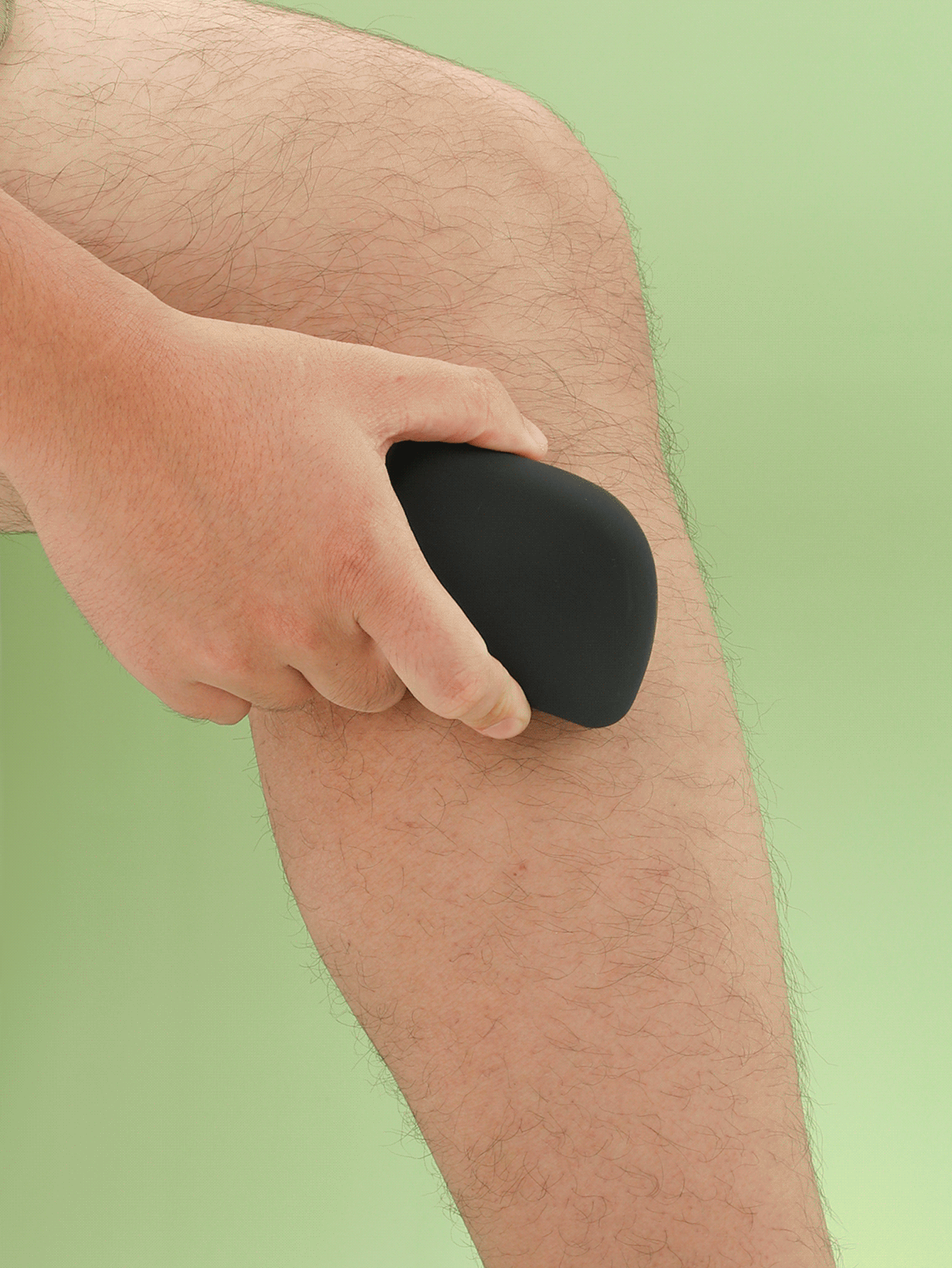 1pc Crystal Hair Eraser Magic Nano Crystal Painless Hair Remover Stone, Reusable & Washable, Crystal Hair Eraser For Women And Men, Reusable Crystal Hair Remover Magic Painless Exfoliation Hair Removal Tool, Magic Hair Eraser For Back Arms Legs, Black - Black - View 3