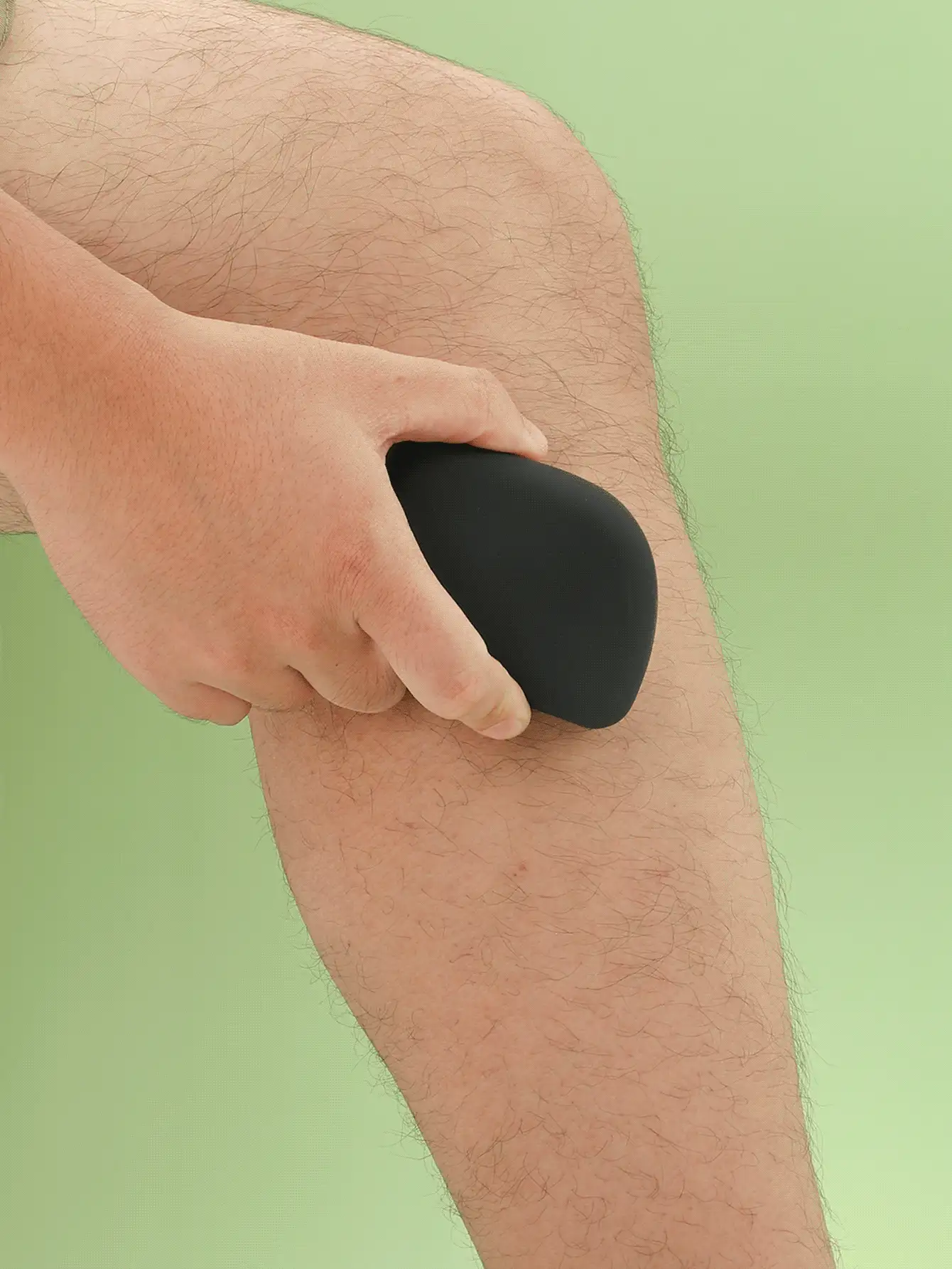 1pc Crystal Hair Eraser Magic Nano Crystal Painless Hair Remover Stone, Reusable & Washable, Crystal Hair Eraser For Women And Men, Reusable Crystal Hair Remover Magic Painless Exfoliation Hair Removal Tool, Magic Hair Eraser For Back Arms Legs, Black - Black - View 3