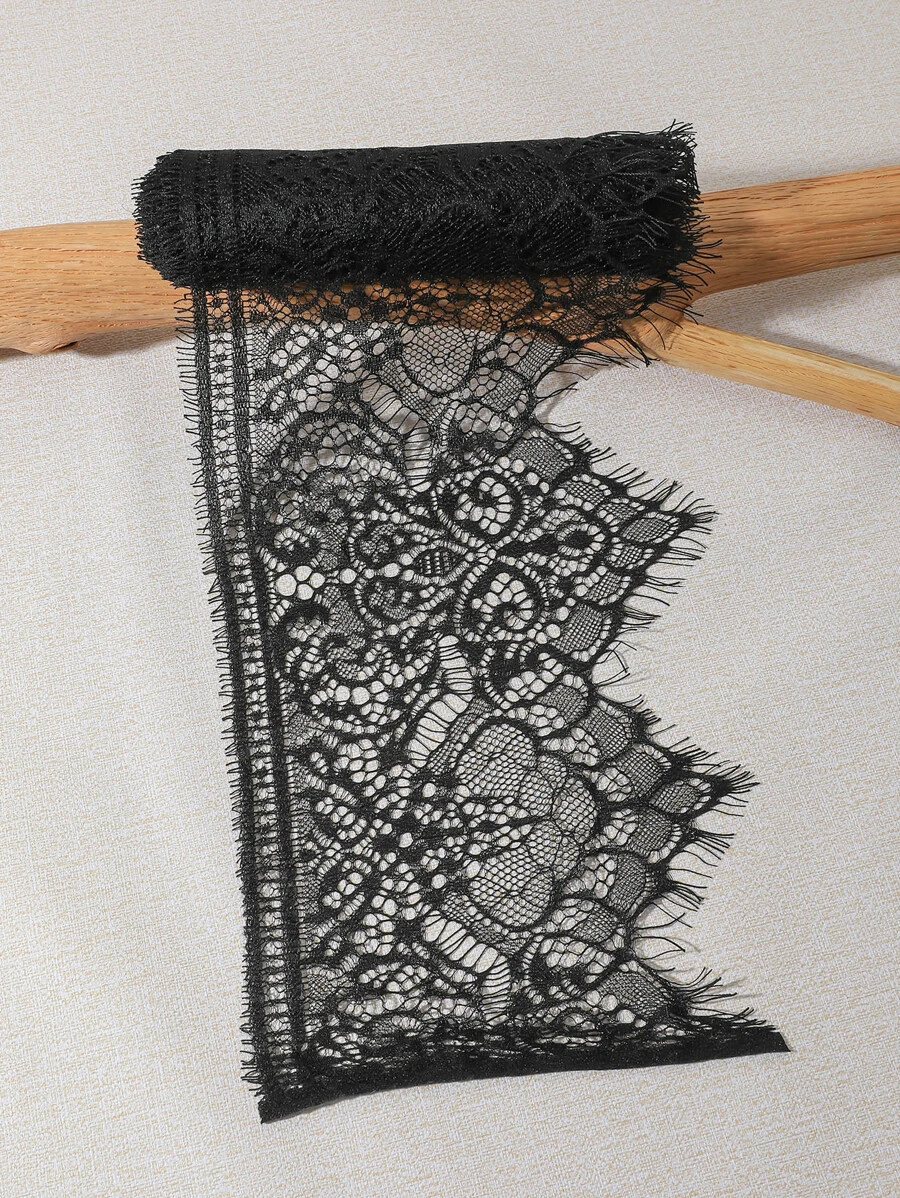 1pc DIY Lace Sewing Trim - Black - View 1