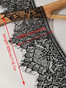 1pc DIY Lace Sewing Trim - Black - View 4