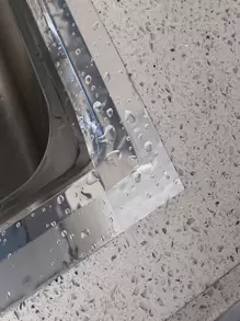 1卷1M鋁箔膠帶銀色自粘防水填縫條適用於浴缸浴室淋浴廁所廚房盆邊