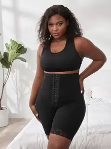 大碼蕾絲邊塑形短褲