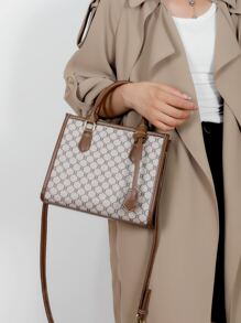 Bolsa cuadrada con estampado - Multicolor - Ver 2