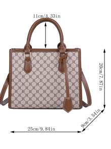 Bolsa cuadrada con estampado - Multicolor - Ver 6