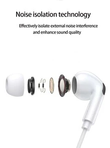 1 pieza Auriculares internos con cable