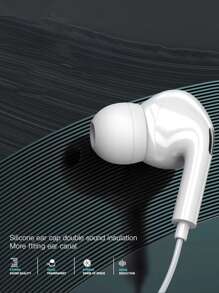 1 pieza Auriculares internos con cable