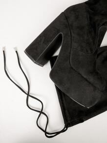 SHUZIA Thigh High Platform Boots