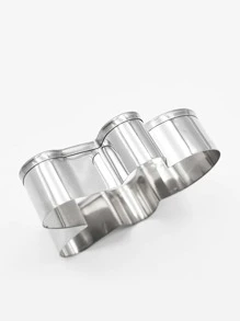 5 chiếc Máy cắt bánh quy thiết kế bánh gừng - Bạc - Xem 4