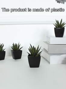 1pc Mini Potted Artificial Succulent Echeveria & Lotus Plant - Multicolor - View 7