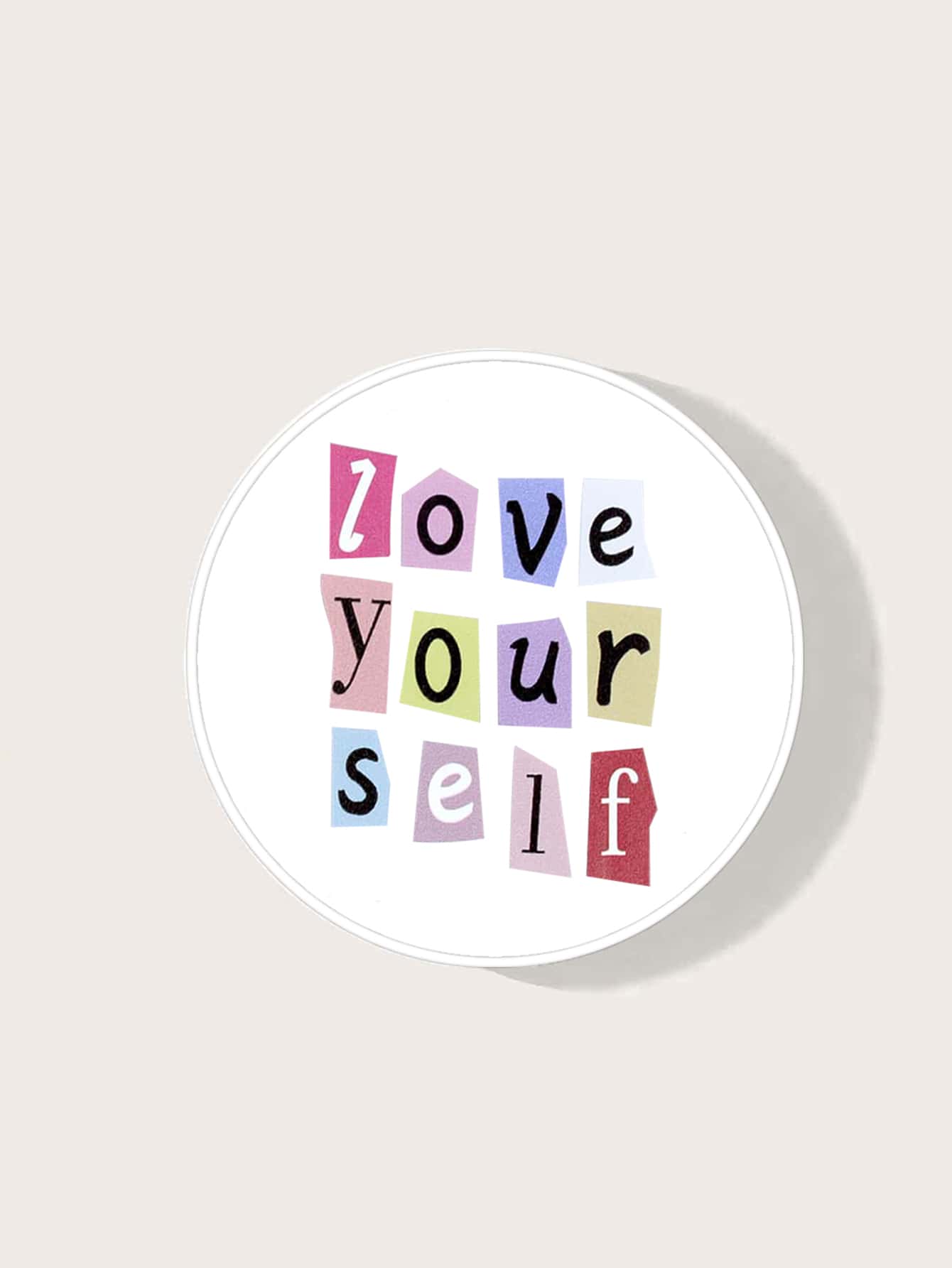 Slogan Graphic Tay cầm điện thoại độc lập - trắng - Xem 1