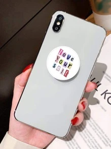 Slogan Graphic Tay cầm điện thoại độc lập - trắng - Xem 2