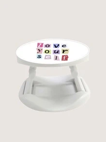 Slogan Graphic Tay cầm điện thoại độc lập - trắng - Xem 3