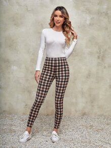 EMERY ROSE Quần tất nữ Sọc ca rô Sẵn sàng - Nhiều màu - Xem 4