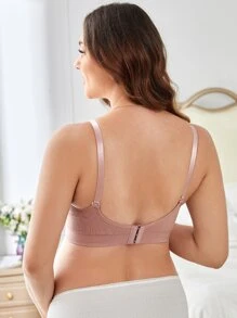 SHEIN Reggiseno per l"allattamento ruched per maternità, confezione da 3 per donne in stato interessante
