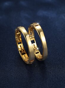 Vanel 2pcs Rhinestone Decor Ring