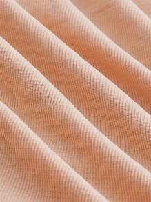 SHAPORA Body fajas con tira ajustable tejido de canalé sin forro - Albaricoque - Ver 7