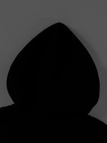 Toddler Boys Reflective Cartoon Graphic Hooded Jacket - Black - View 3