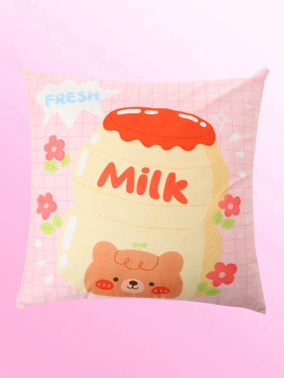 YANLIU Cartoon Animal Print Cushion Cover Without Filler