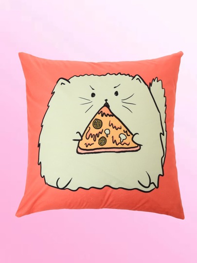 Ilya Danilov غطاء وسادة بدون حشوة بطباعة حيوان ورسوم كارتون