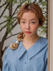 DAZY Goma para pelo rectángulo - Plateado - Ver 3