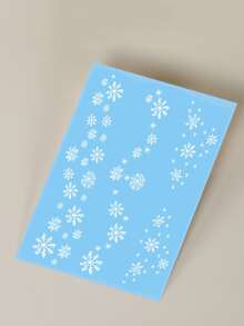 2 feuilles Sticker de tatouages à strass fleuri - Blanc - Voir 4