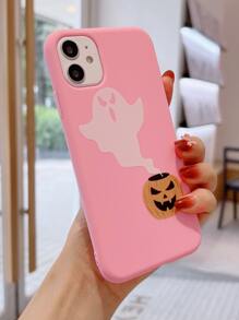 Halloween Cartoon Graphic Phone Case - Multicolor - View 2