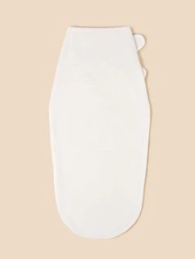 1 pieza Manta de arrullo de bebé de doble capa con estampado de corazones - Blanco - Ver 10