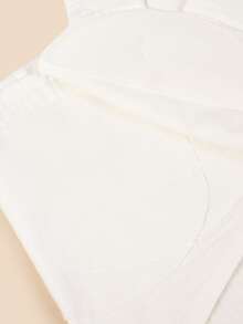 1 pieza Manta de arrullo de bebé de doble capa con estampado de corazones - Blanco - Ver 7